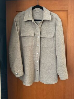 & Other Stories Taupe Wool-Blend Jacket